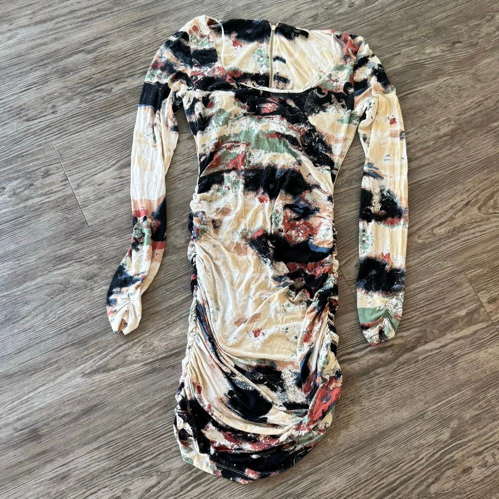 Tart Bodycon Paint Splatter Dress Dress SZ S